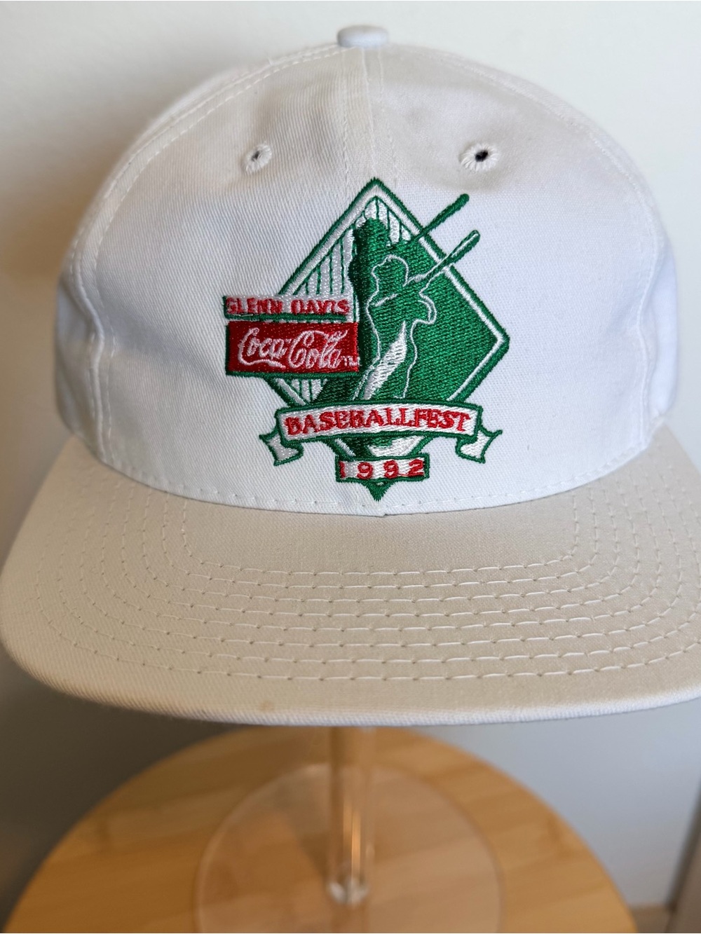 Vintage 1992 Glenn Davis Coca Cola Baseballfest Hat The Game Snapback USA Made